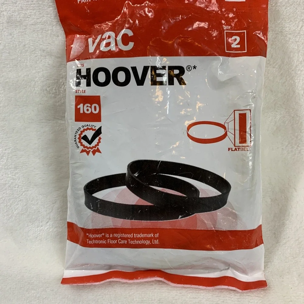 Hoover Windtunnel Vacuum Cleaner Belts 38528033 2-Pack Style 160 Genuine Open‎
